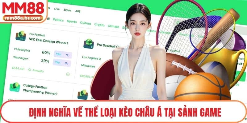 Định nghĩa về thể loại kèo châu Á tại sảnh game
